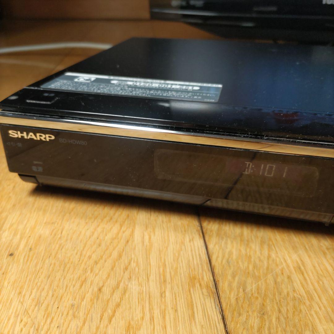 SHARP AQUOS ブルーレイレコーダー BD−HDW80　動作確認済み