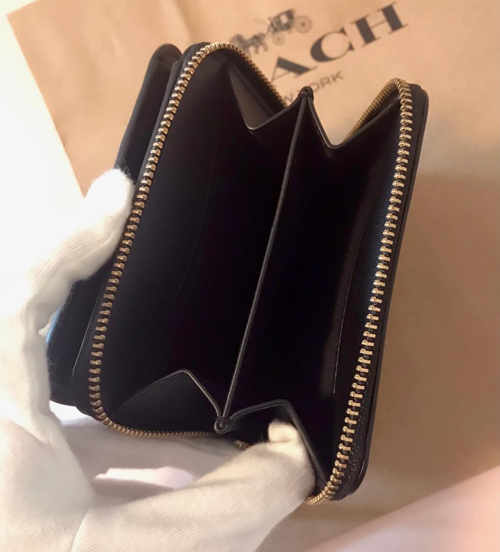 おさかなさぶろう 新品 coach ビルフォールド ウォレット ブラック
