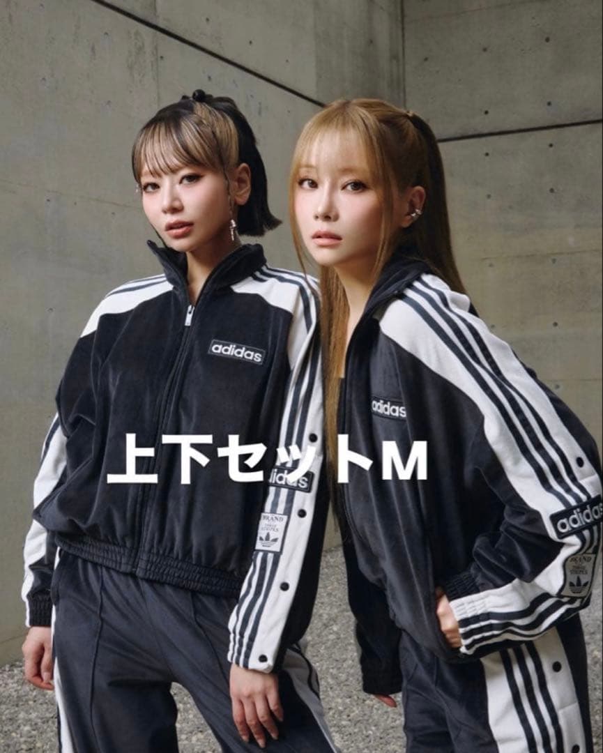 adidas ADIBREAK velour TT 新品タグ付き black M