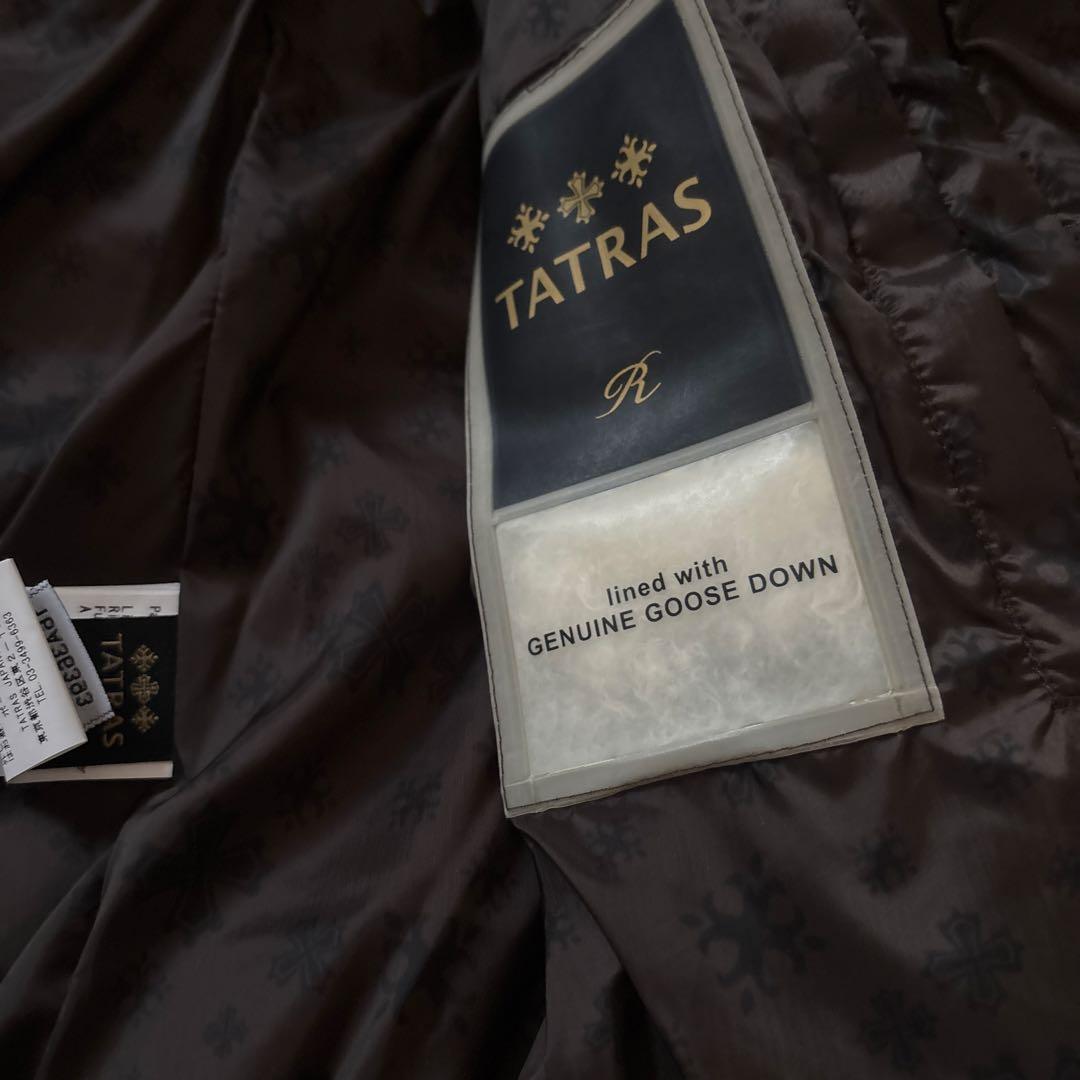 試着のみTATRAS ブラック ダウンベストレディース