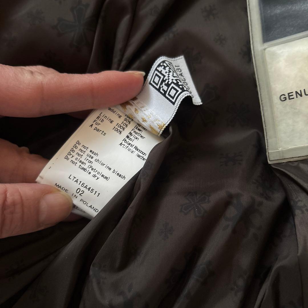 試着のみTATRAS ブラック ダウンベストレディース