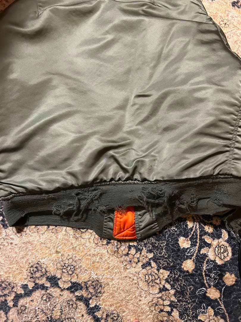 70's USA製 MA-1 ボロ 短丈