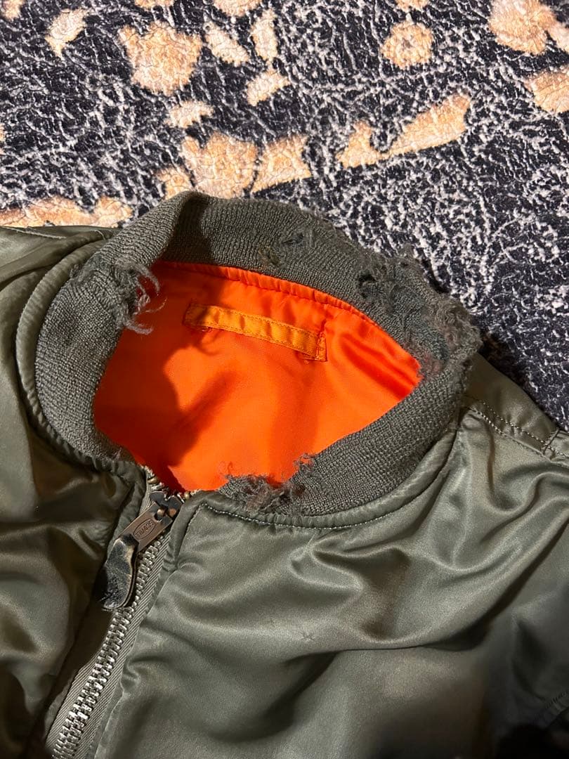 70's USA製 MA-1 ボロ 短丈