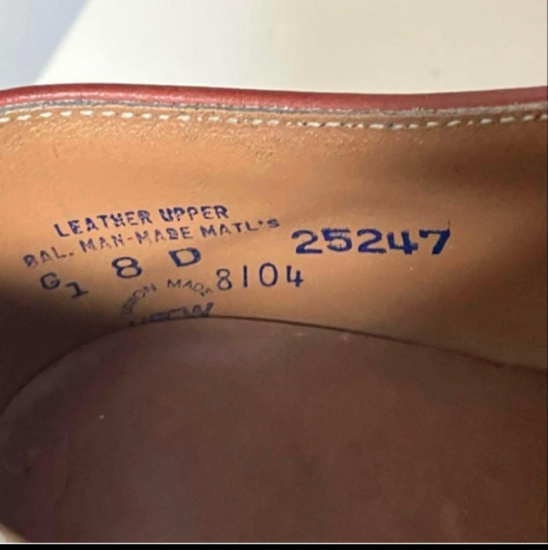 た*や様 RED WING 8104 レッドウィング オックスフォードOLD羽タ