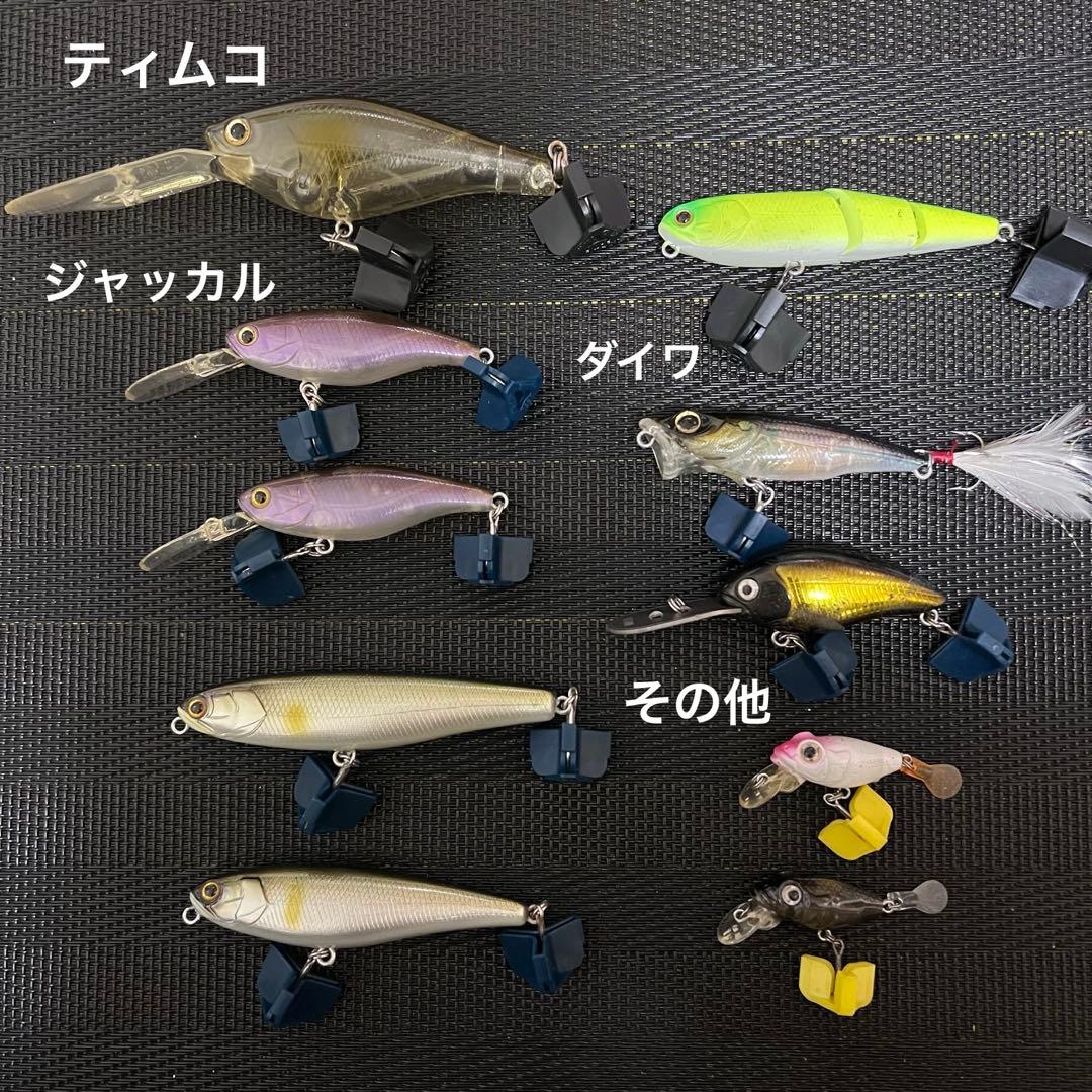 ブラックバスルアー 60個　ワイヤーベイト多数 プラスチックケースセット