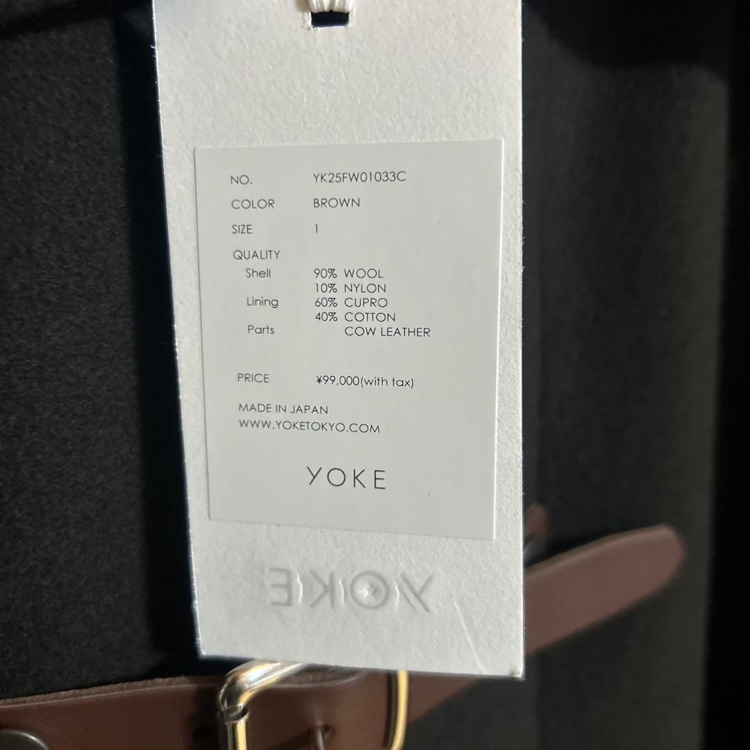 ジャケット・アウター YOKE 25FW Melton Big Balmaccan Coat