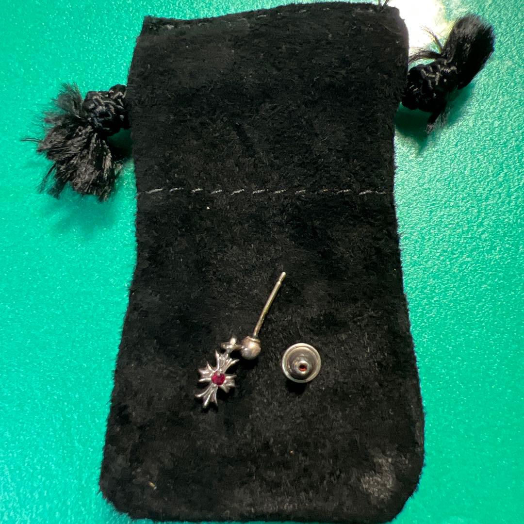 クロムハーツ　ピアスwithルビー