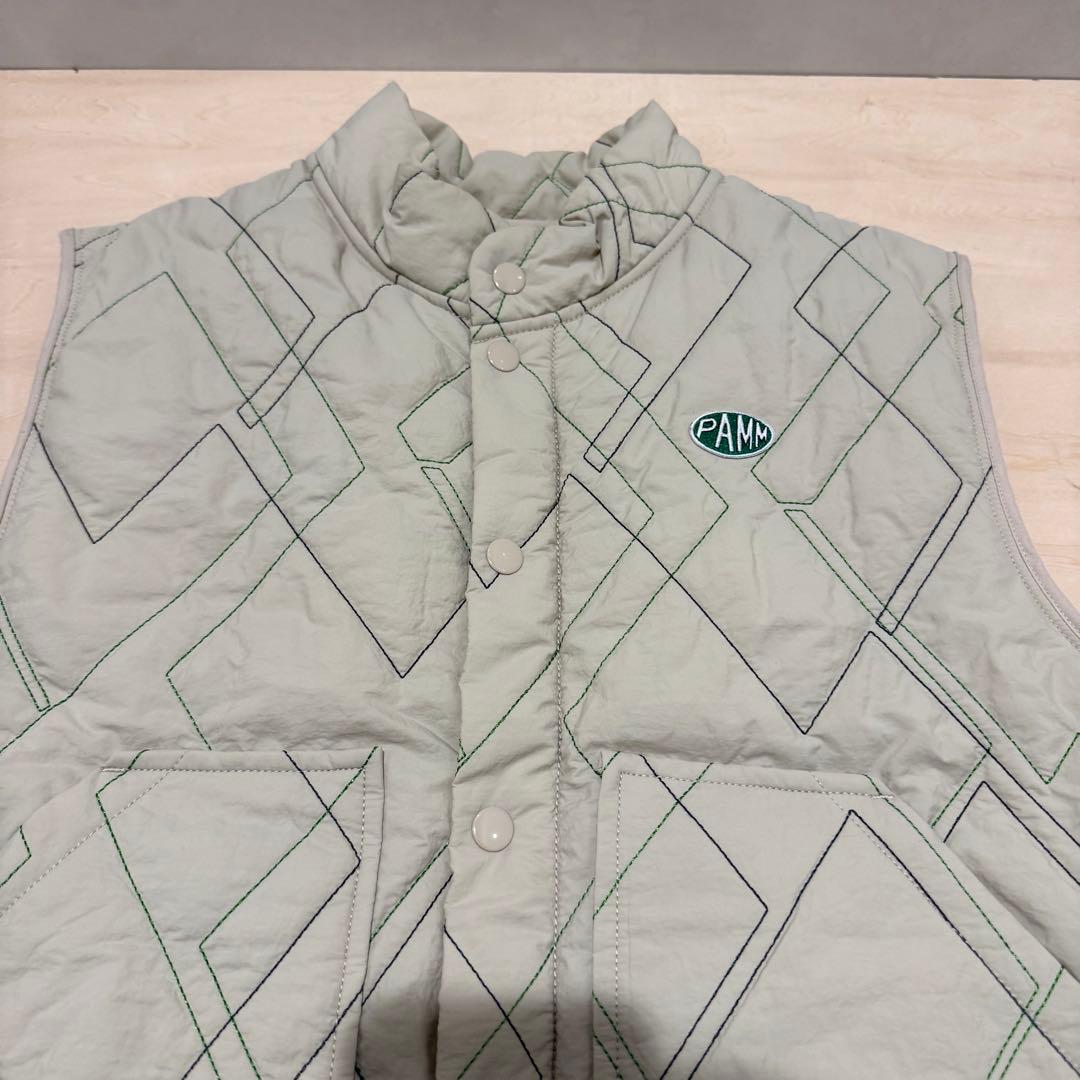 PAMM 時計じかけのアーガイルキルティングベスト アイボリー 2024AW