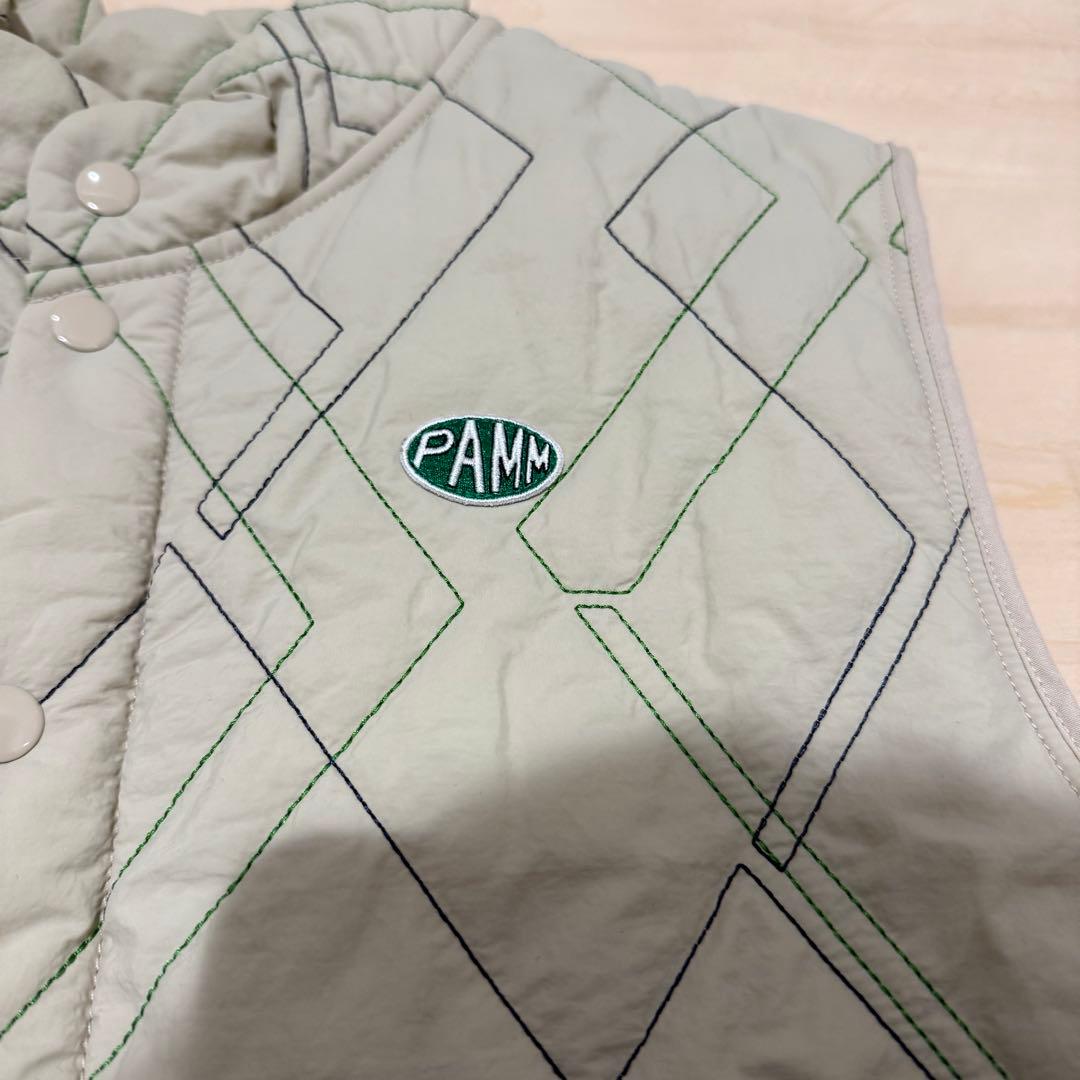 PAMM 時計じかけのアーガイルキルティングベスト アイボリー 2024AW