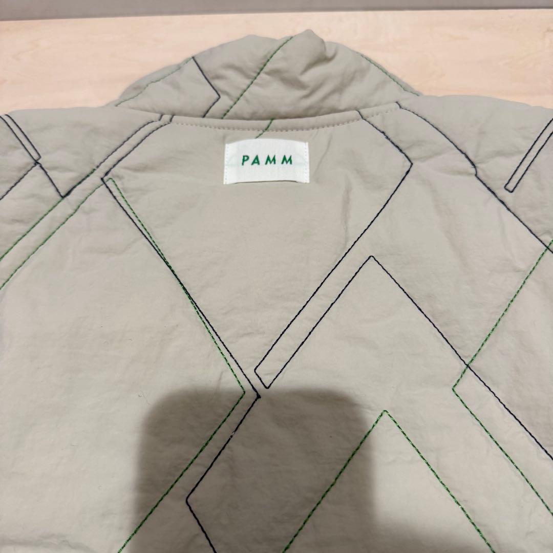 PAMM 時計じかけのアーガイルキルティングベスト アイボリー 2024AW