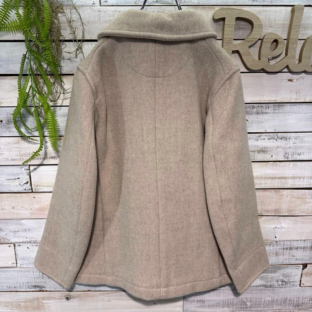 DANTON ダントン ウールモッサコート 36サイズ 丸襟 JD-8243