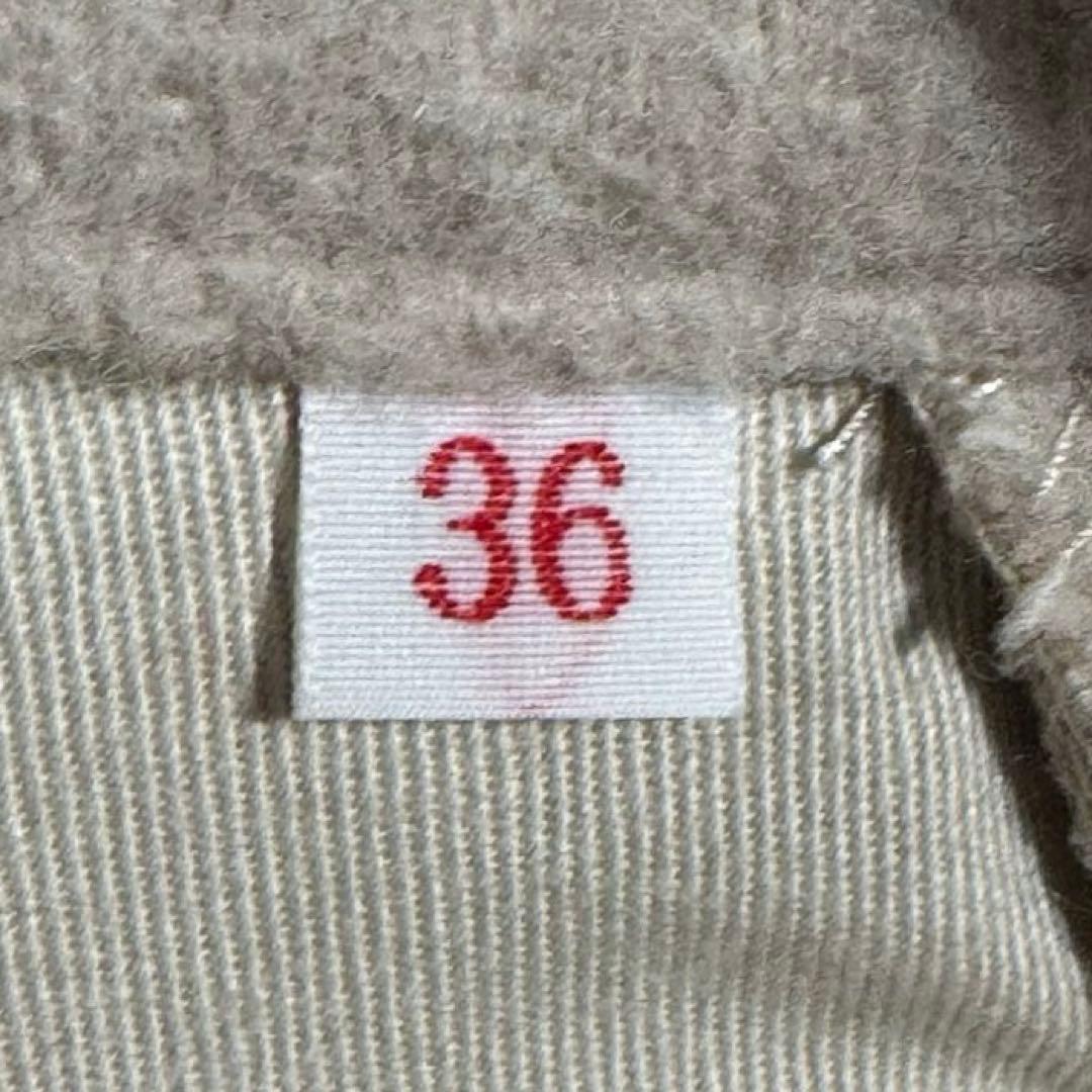 DANTON ダントン ウールモッサコート 36サイズ 丸襟 JD-8243