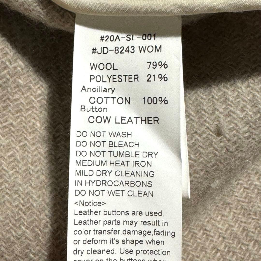 DANTON ダントン ウールモッサコート 36サイズ 丸襟 JD-8243