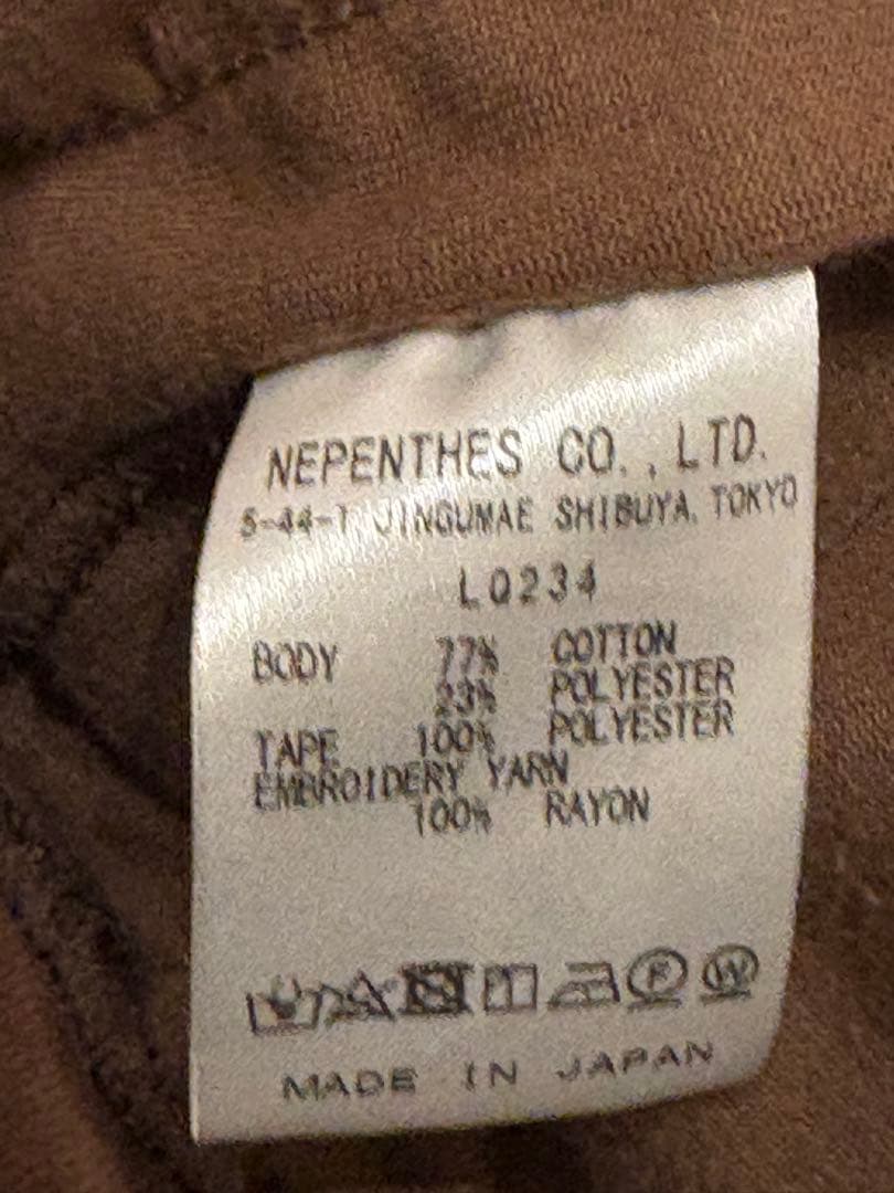 Needles トラックジャケット ブラウン ベロア Lサイズ