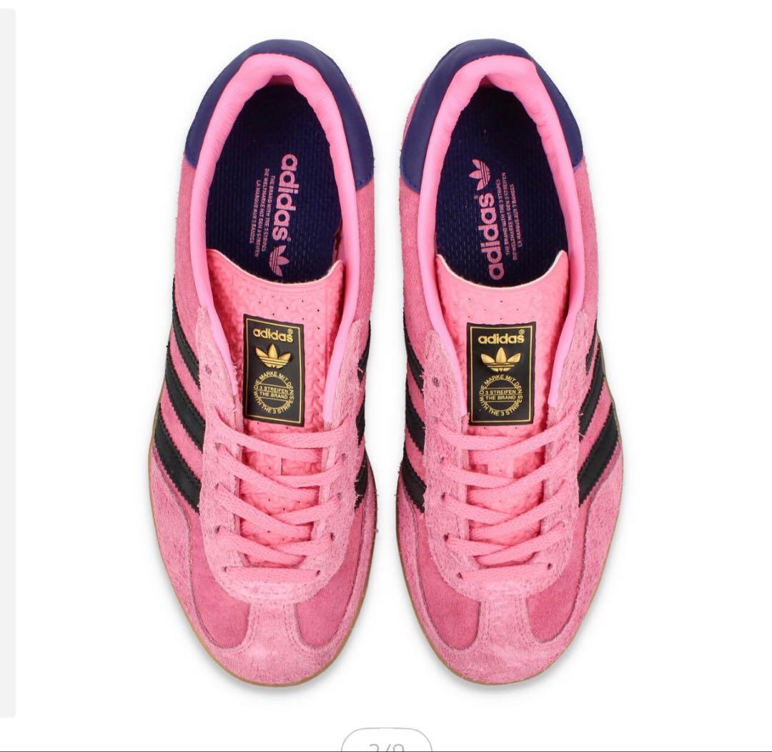 adidas ピンク ガゼル　スエード スニーカー　25センチ