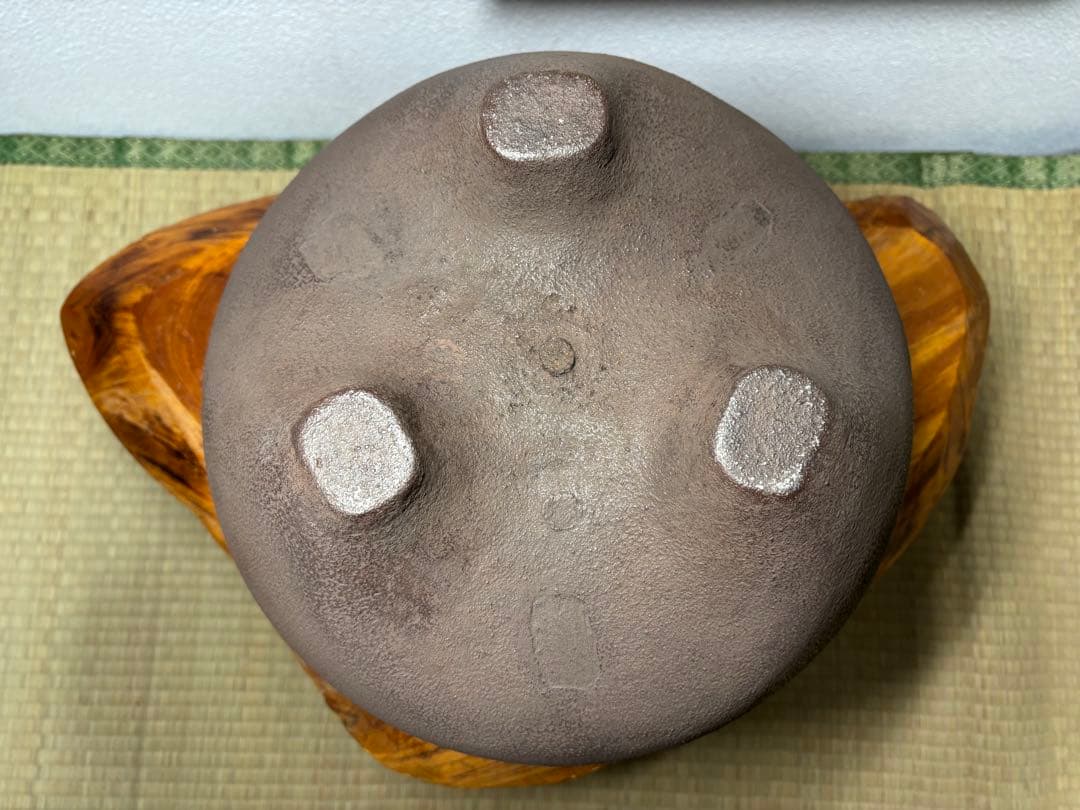 龍面釜 龍面風炉 野々田炭型電熱器 一式 野々田商店 茶道具