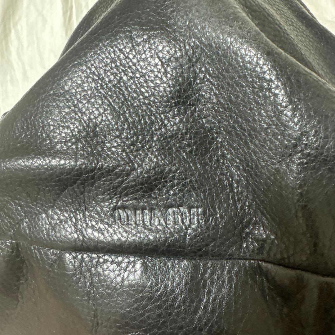 バッグ 2000s miu miu archive Pocket Leather Bag