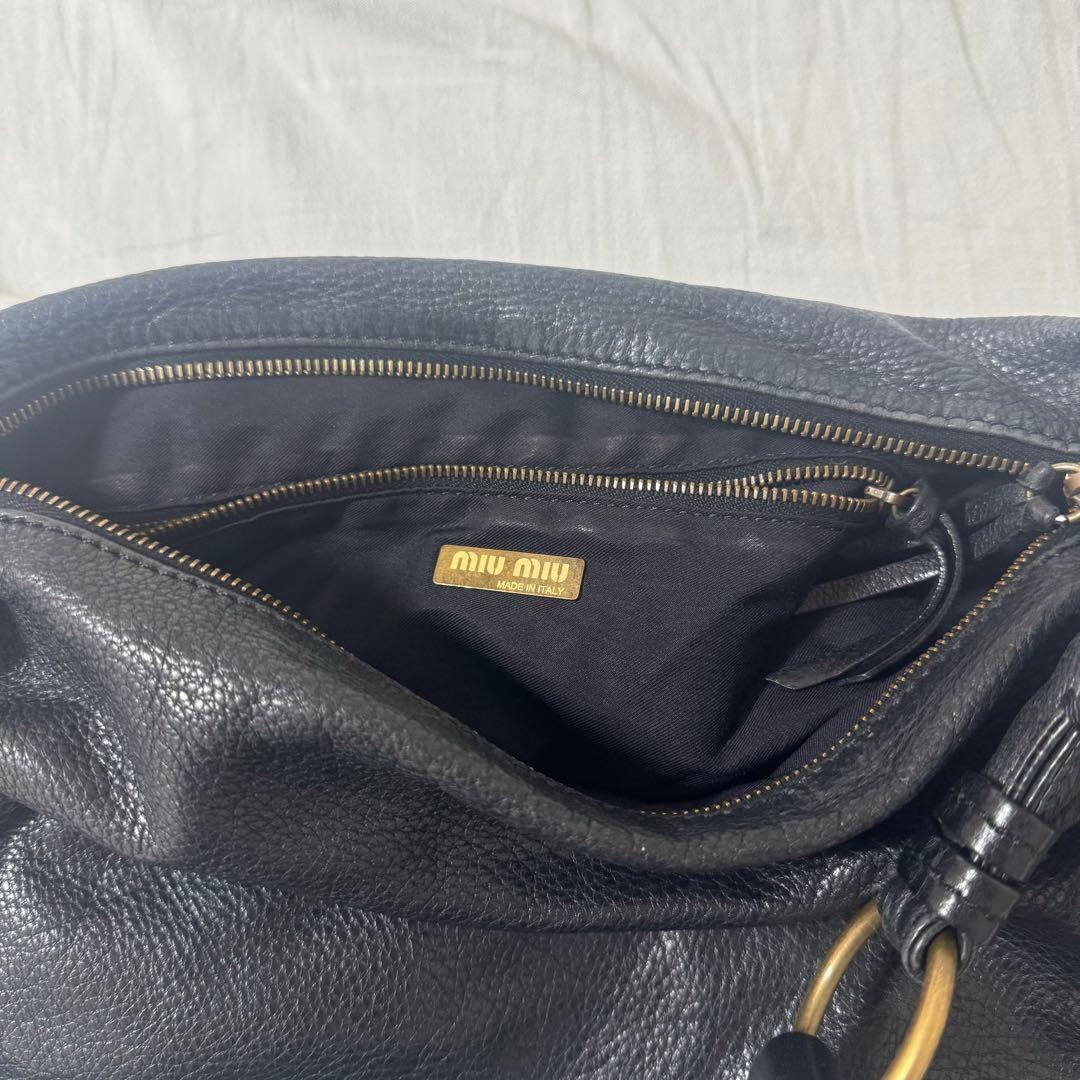 バッグ 2000s miu miu archive Pocket Leather Bag