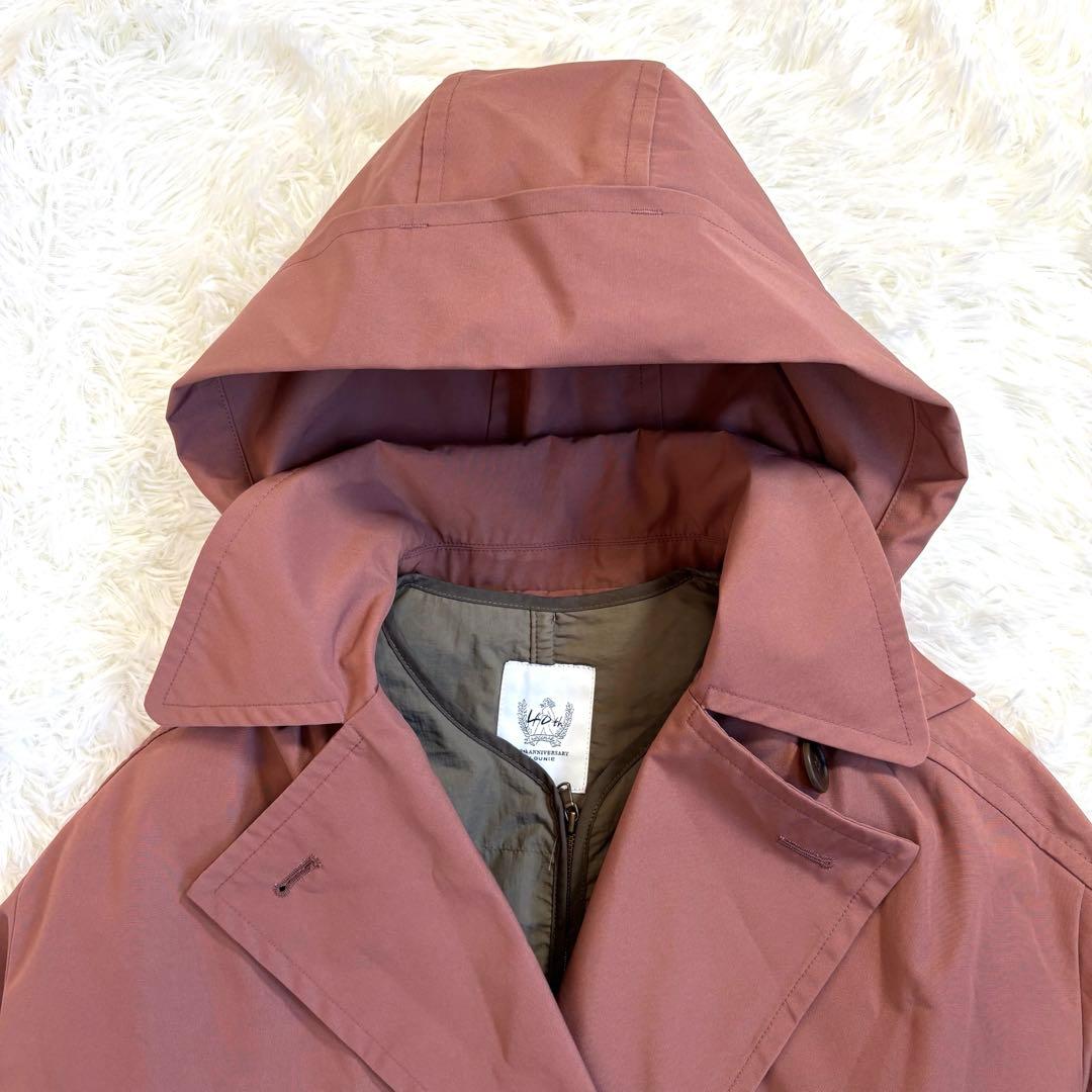 ルーニィ 40th記念モデル ロングコート ライナー付き ピンクブラウン M