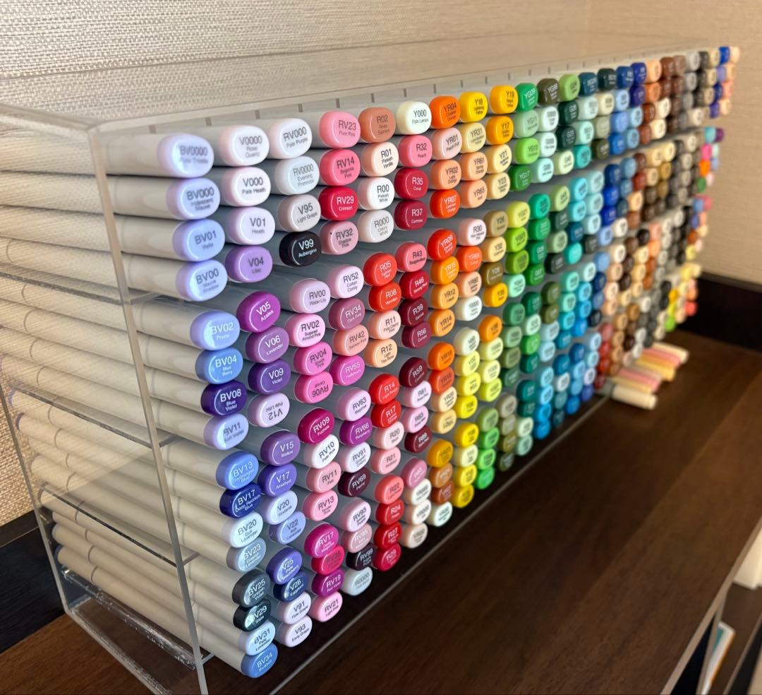 コピックスケッチ371本（全色＋13本）コピックチャオ21本、合計392本