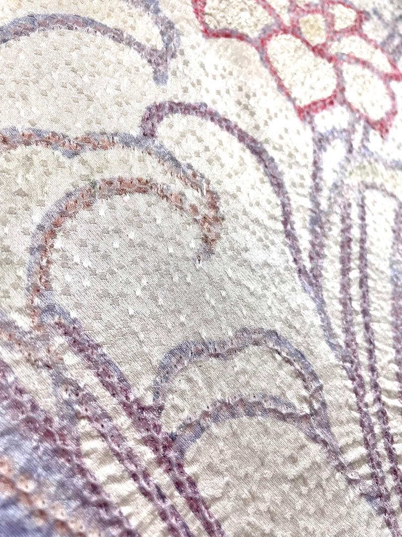 絞り 染め ブルーラベンダー 付け下げ訪問着 紋なし