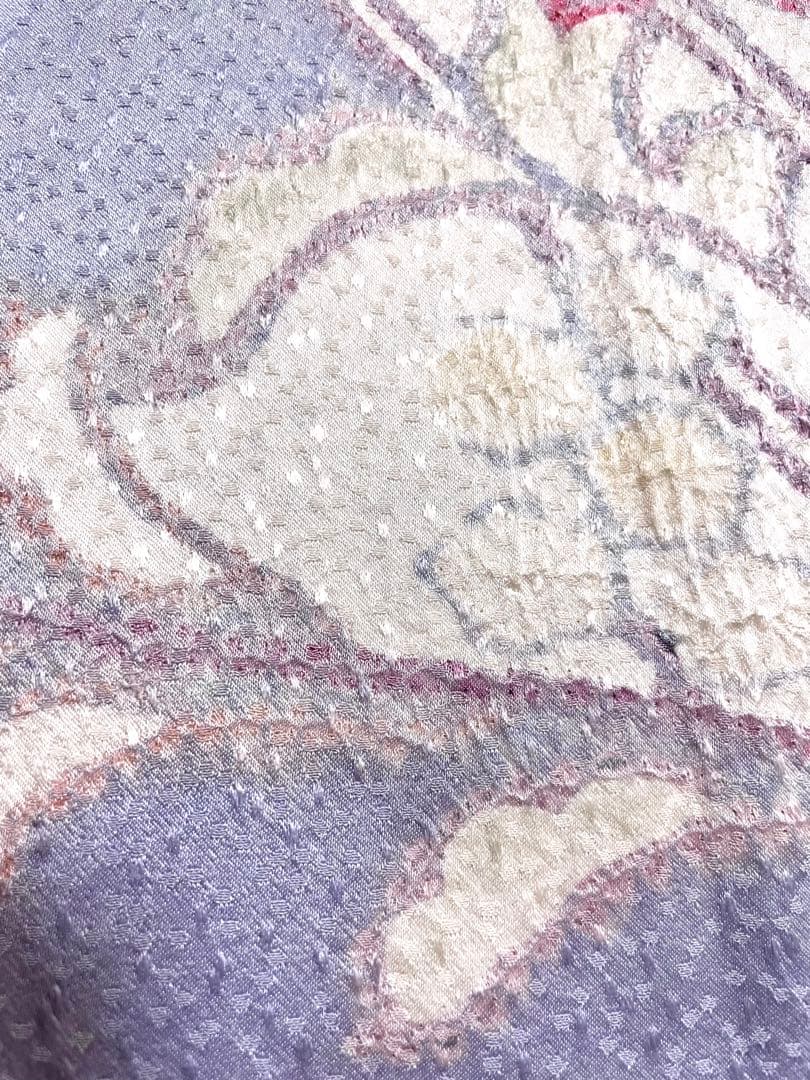 絞り 染め ブルーラベンダー 付け下げ訪問着 紋なし