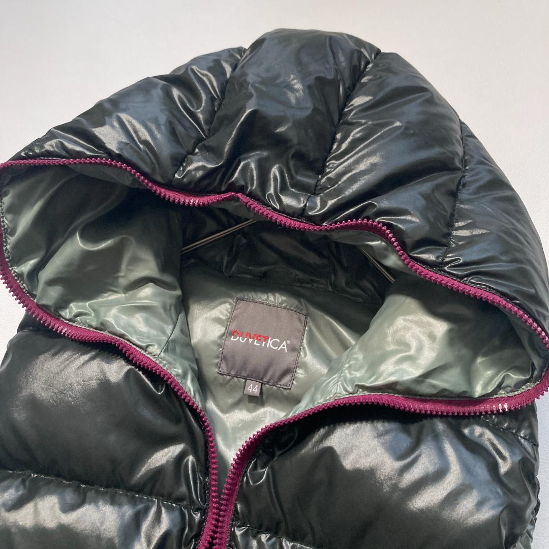 【美品/大きいサイズ】DUVETICA　FEBE ダウンベスト 光沢 44