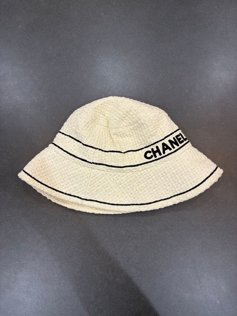 CHANEL バケットハット ホワイト