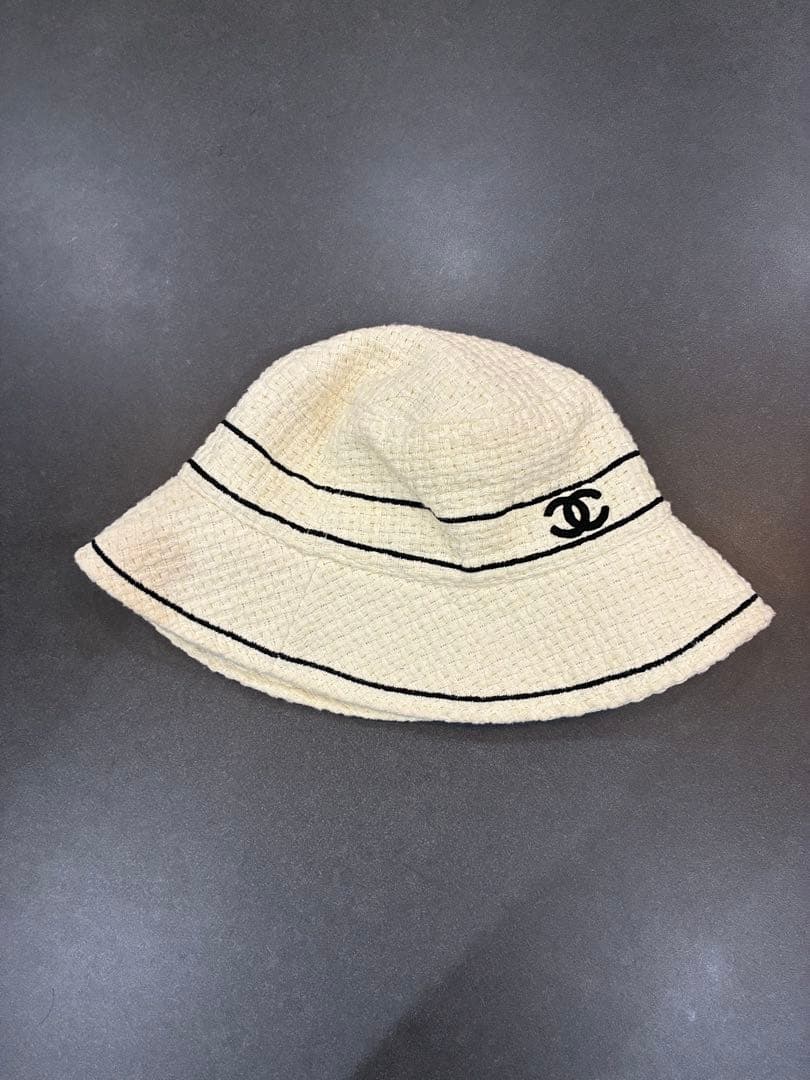 CHANEL バケットハット ホワイト