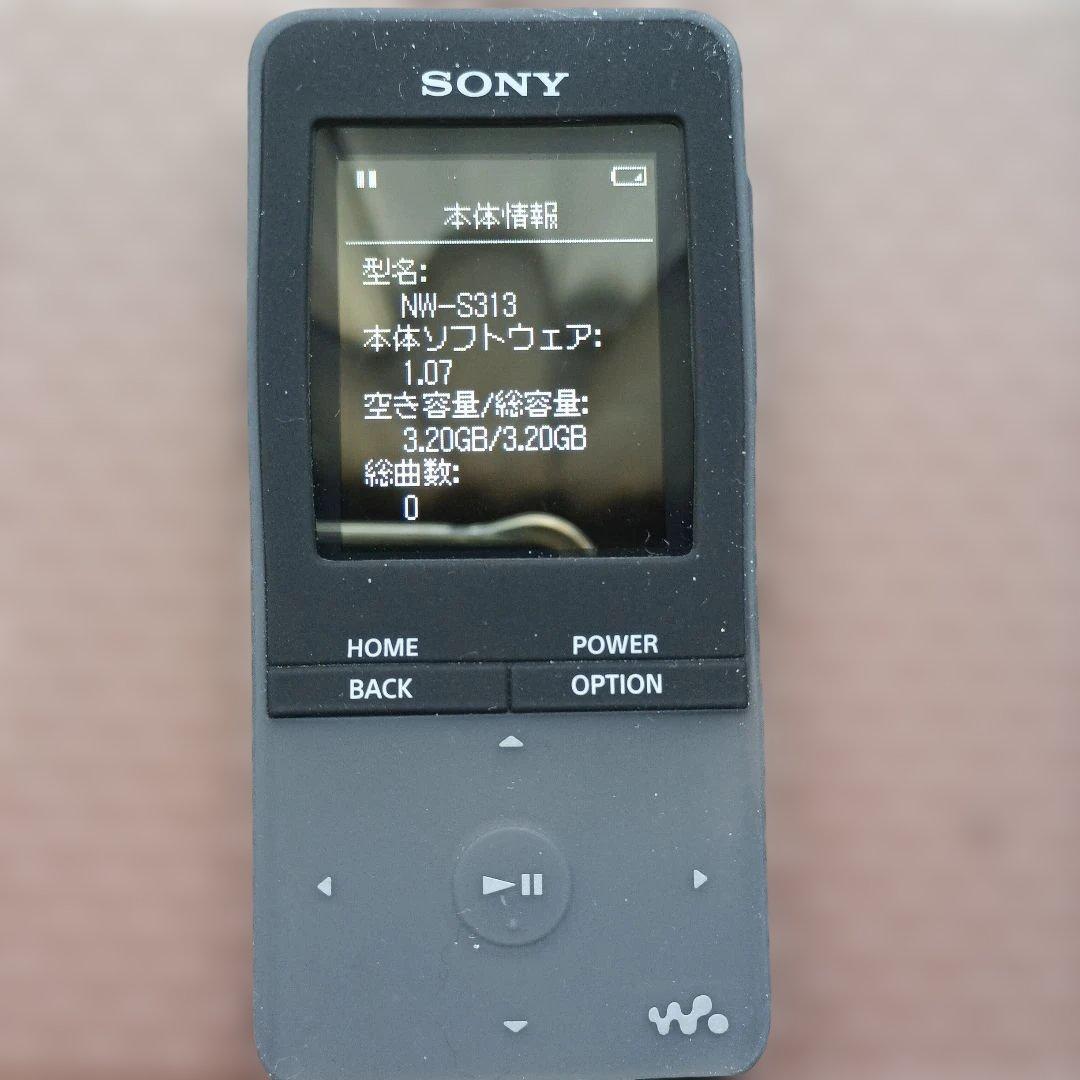 SONY NW-S313 4GB デジタルオーディオプレーヤー ブラック