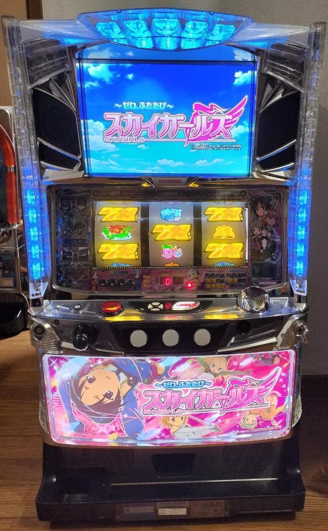 【パチスロ実機】コナミ★スカイガールズ～ゼロ、ふたたび～【不要機付】