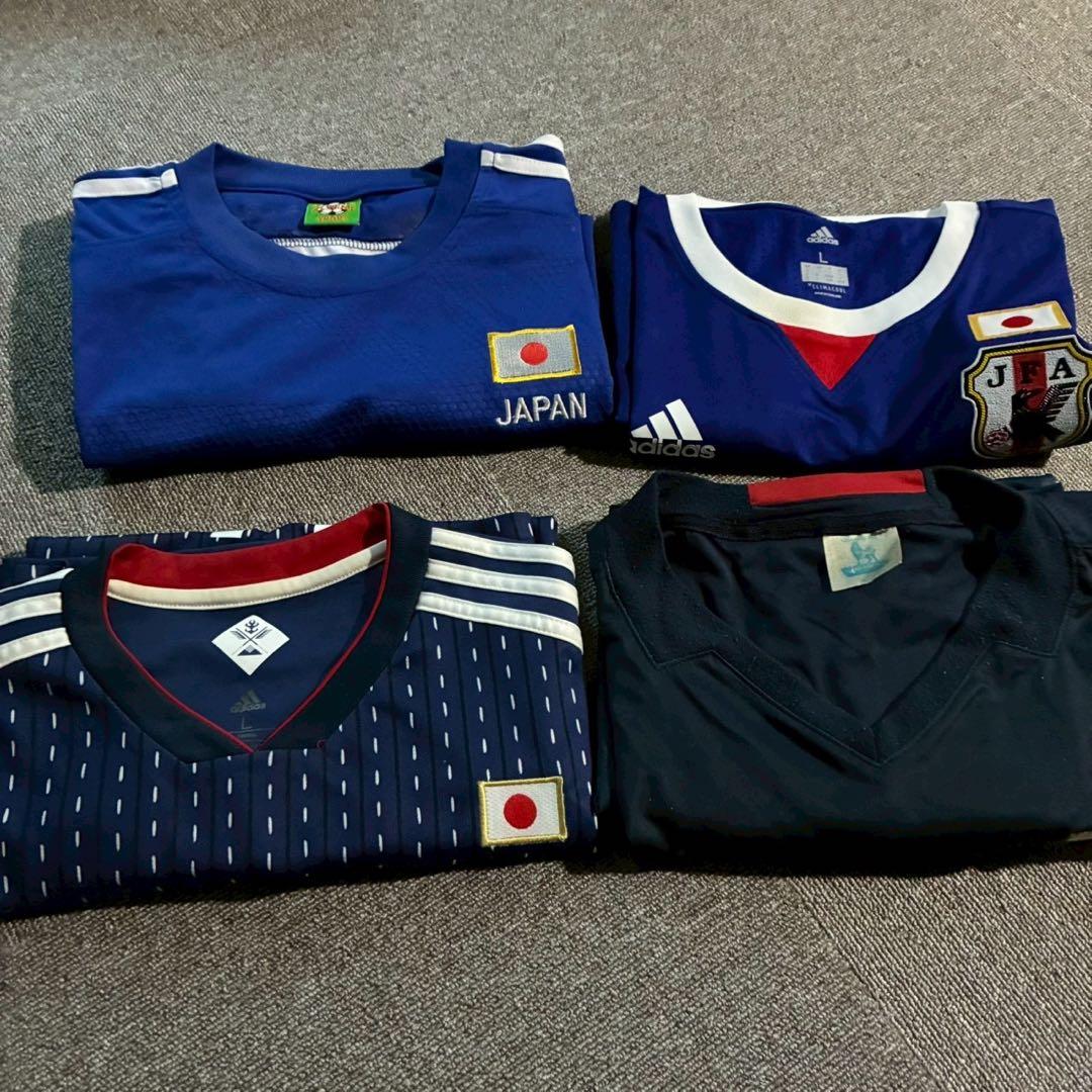 【4枚セット】ノーブランド サッカー日本代表　ユニ　久保　香川　武藤　長谷部