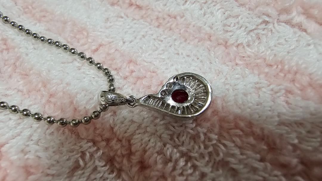 【KEIKO】ルビー0.3ct ダイヤ0.14ct PT900 ペンダント