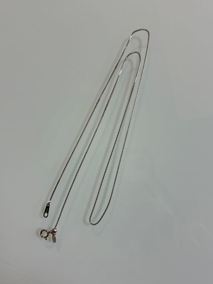 新品　Pt850 プラチナベネチアンネックレスチェーン 45㎝　幅約0.7㎜
