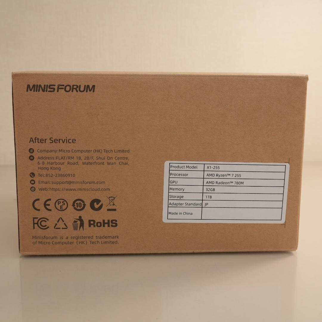 み*る様 【超美品】MINISFORUM AI-X1 32G 1TB OCuLi