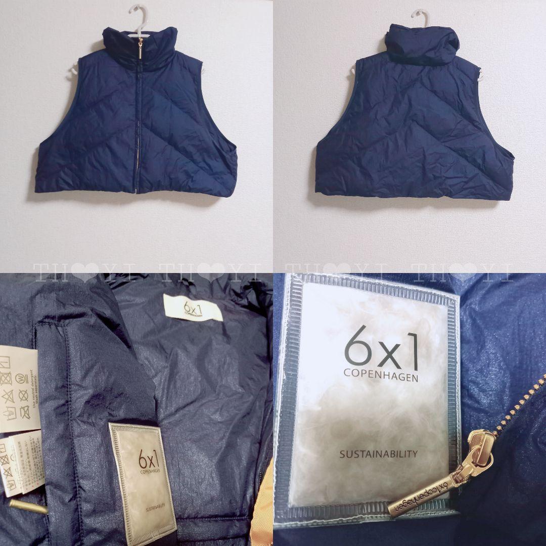 新品 6×1 VERY SHORT VEST Navy