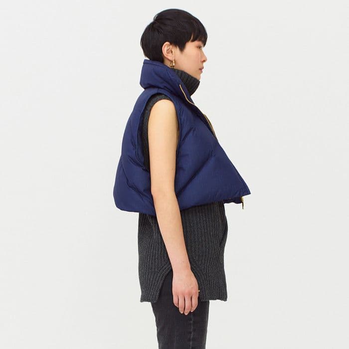 新品 6×1 VERY SHORT VEST Navy