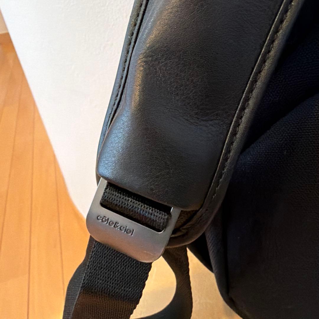 cote&cielレザーバックパック