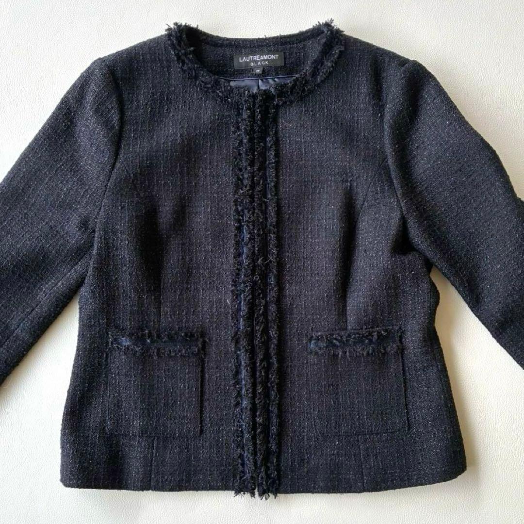 LAUTREAMONT　ツイードノーカラージャケット