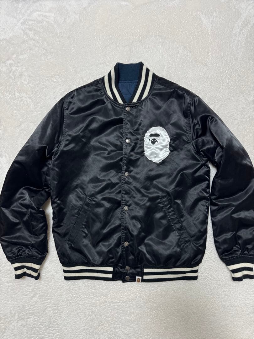 A BATHING APE スタジャン リバー シブルジャケット　Mサイズ