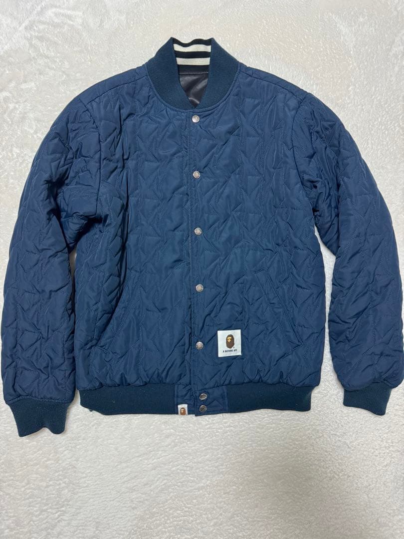A BATHING APE スタジャン リバー シブルジャケット　Mサイズ