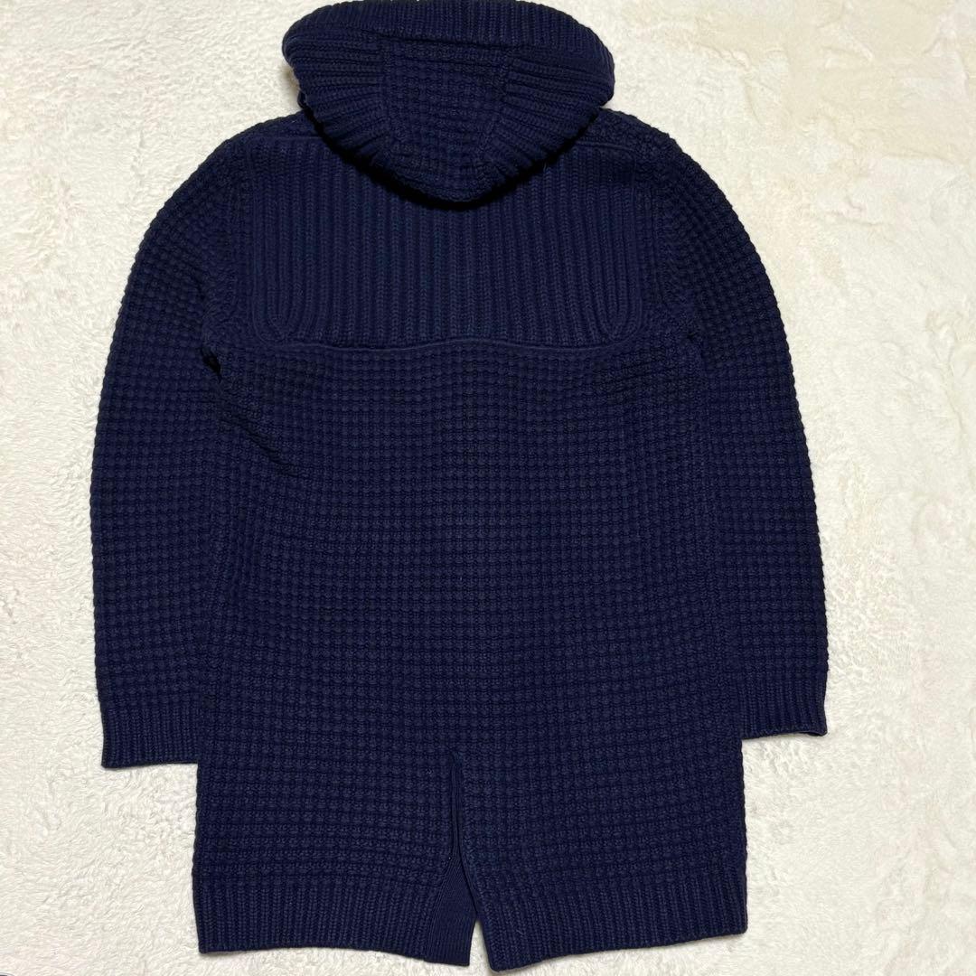 Bark バーク ダッフルコート ニット フード取外し 2way ネイビー M