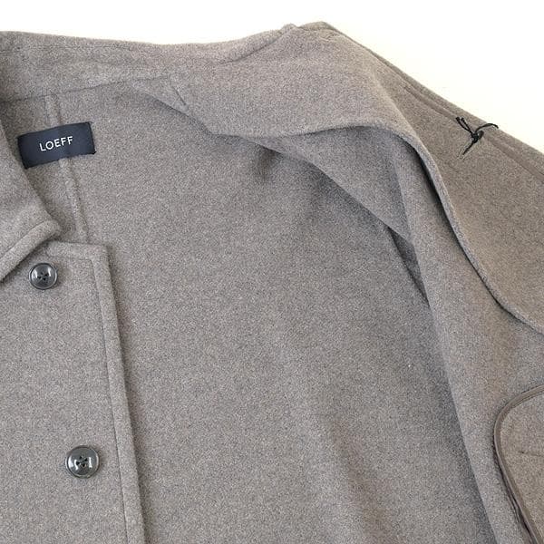 新品LOEFF＜ロエフ＞UNITEDARROWSリバーポンチョステンカラーコート