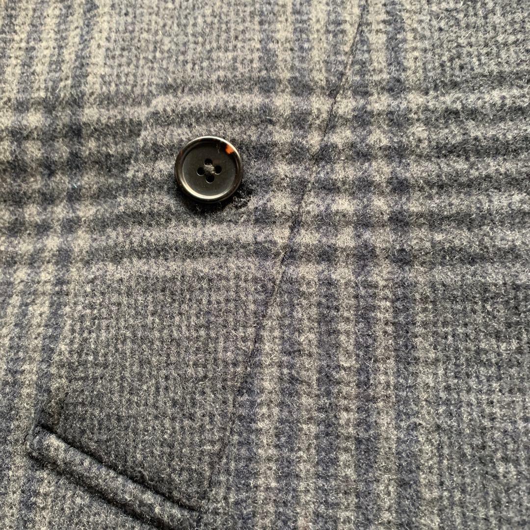 TOMORROWLAND チェスターコート チェック柄 ウール グレー S