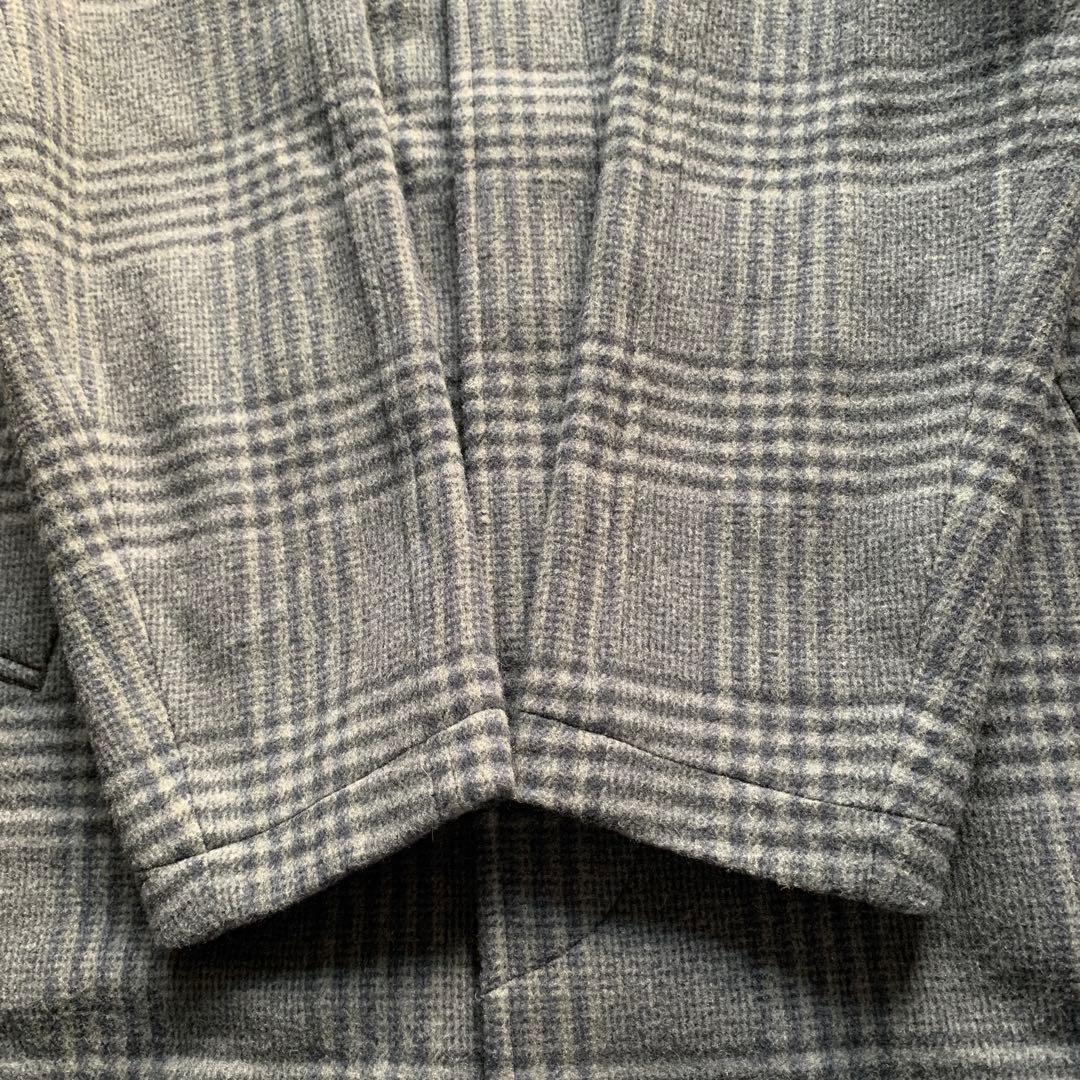 TOMORROWLAND チェスターコート チェック柄 ウール グレー S