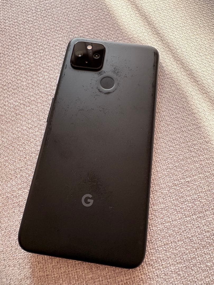 使用頻度少GooglePixel4a 10hガラスフィルム付きサブで使用