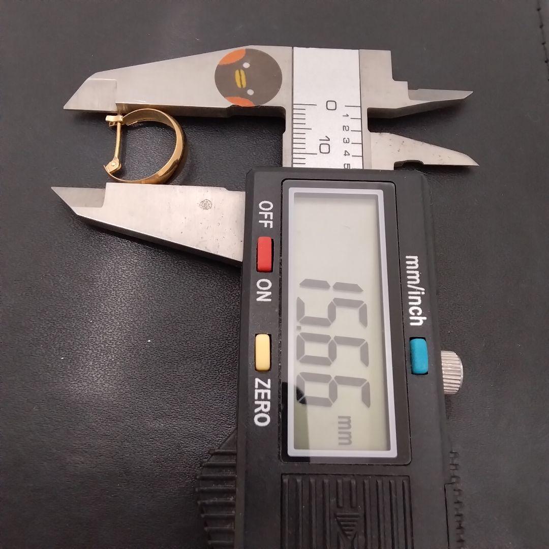 K18✨フープデザインピアス◯シンプル・定番ピアスv(o´ з｀o)♪地金