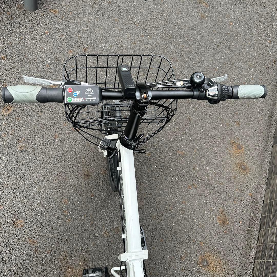 とび　電動アシストバイク　baron バロンX20 ホワイト