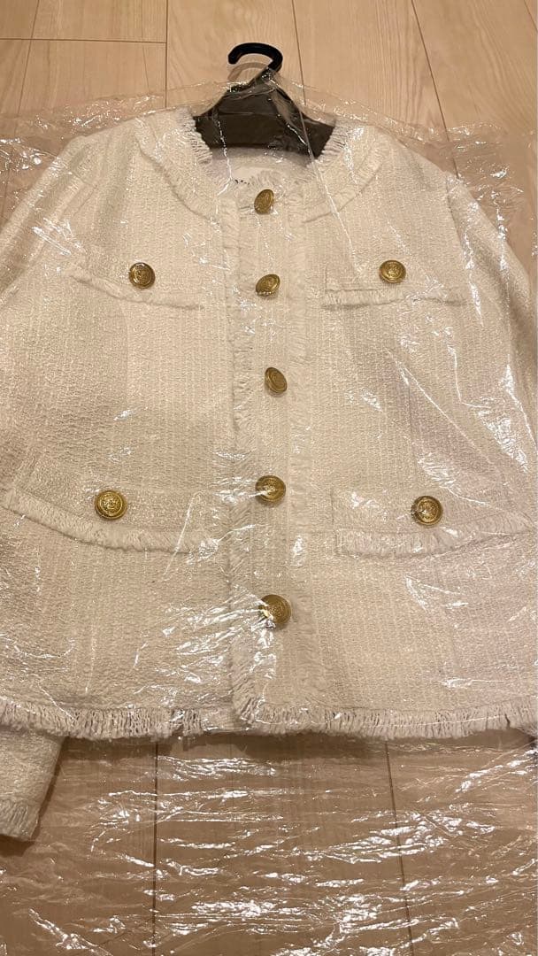 新品タグ付きマイストラーダ ツイードミドルジャケット