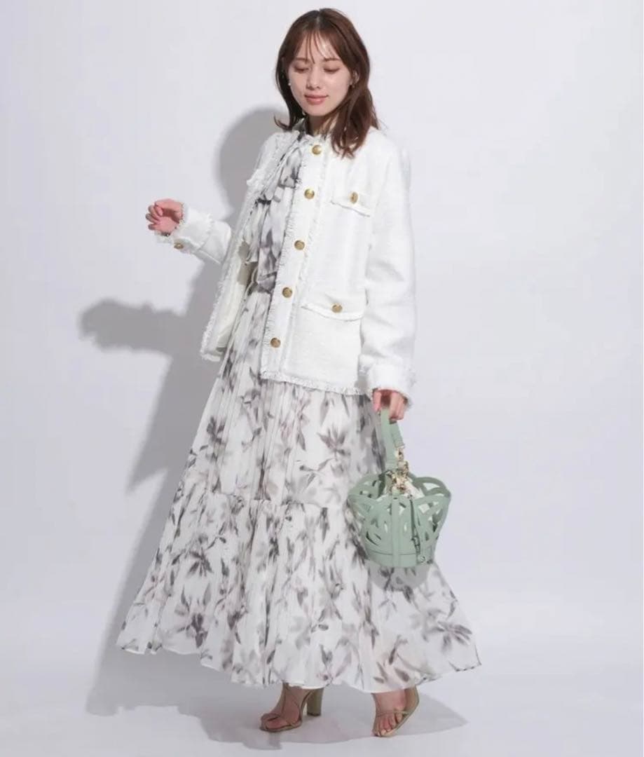 新品タグ付きマイストラーダ ツイードミドルジャケット